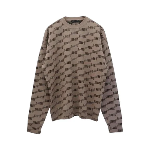 BB Allover Crewneck Knit Sweater