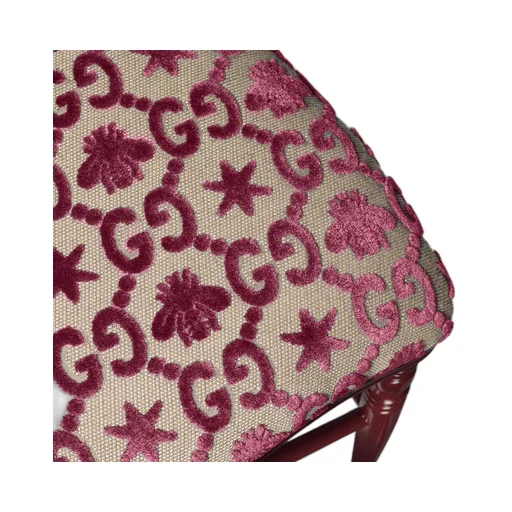 Wood chair with GG bees and stars