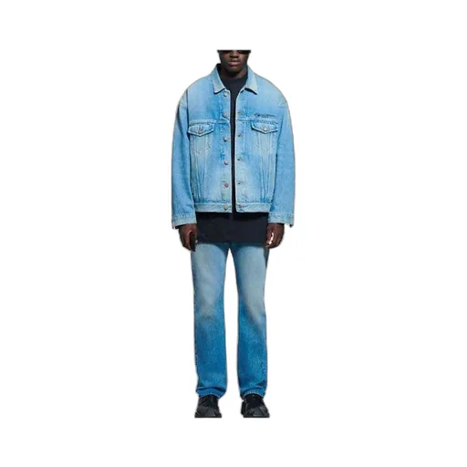 Classic Logo Denim Jacket Light Blue