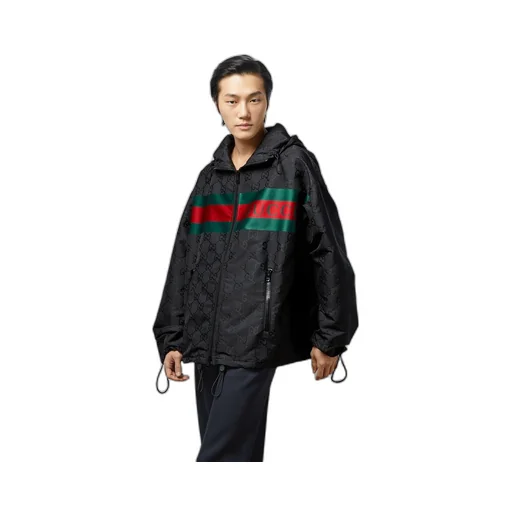GG nylon jacquard jacket