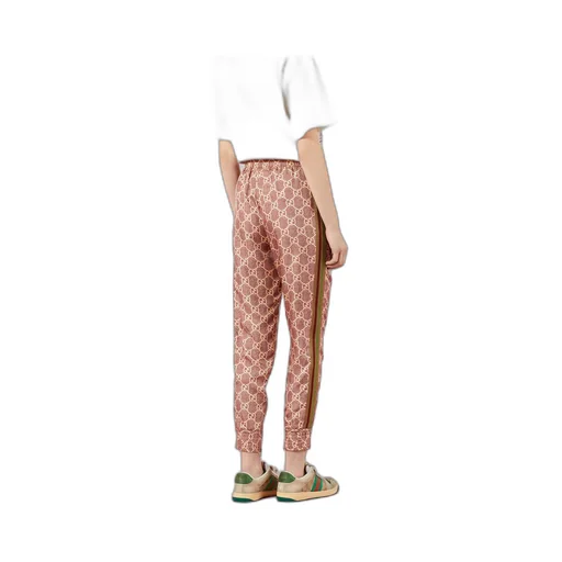 GG Supreme print silk trousers