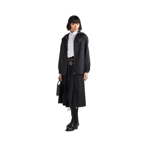Re-Nylon hooded blouson jacket