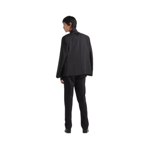 Single-breasted mohair wool jacket