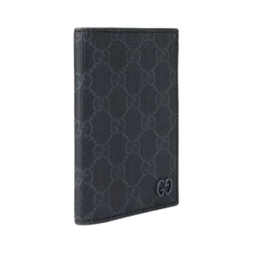 GG passport case with grey interior