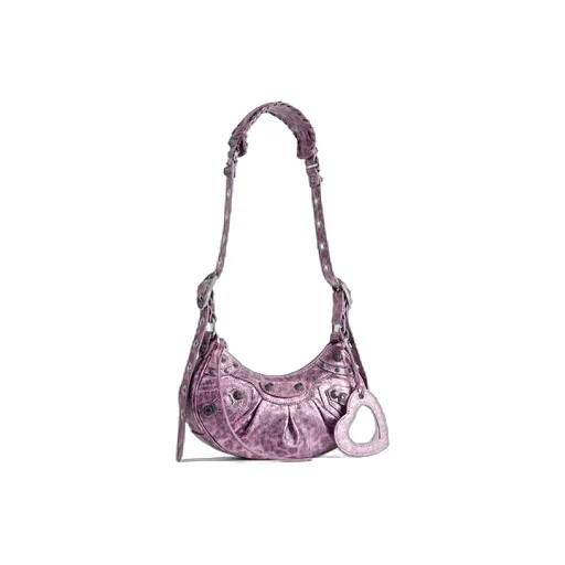 Le Cagole XS Shoulder Bag Metallized With Leopard Print