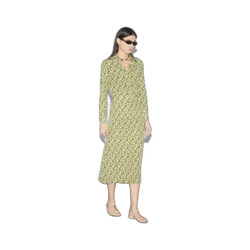 Floral print silk crêpe de chine shirt