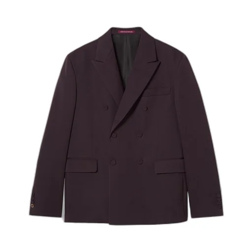Double-breasted wool jacket