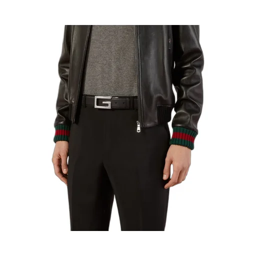 Reversible belt with Square G buckle
