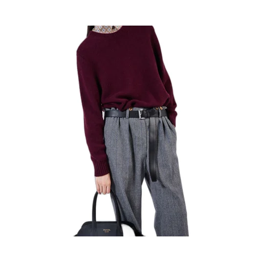 Wool and cashmere crew-neck sweater
