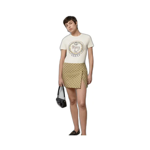 Cotton jersey T-shirt with Interlocking G