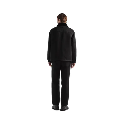 Silk and cotton blouson jacket