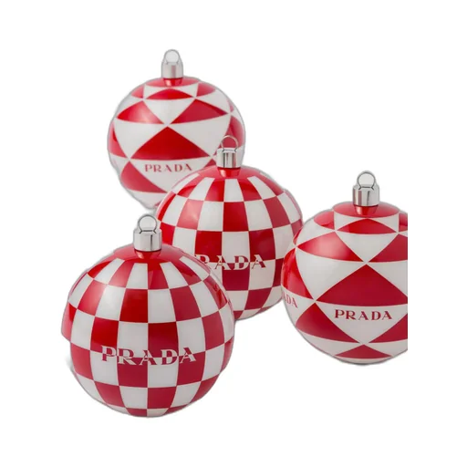 Glass Christmas ornament set