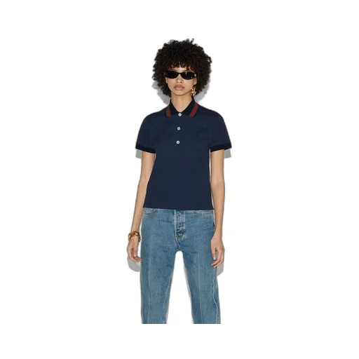 Cotton stretch piquet polo shirt