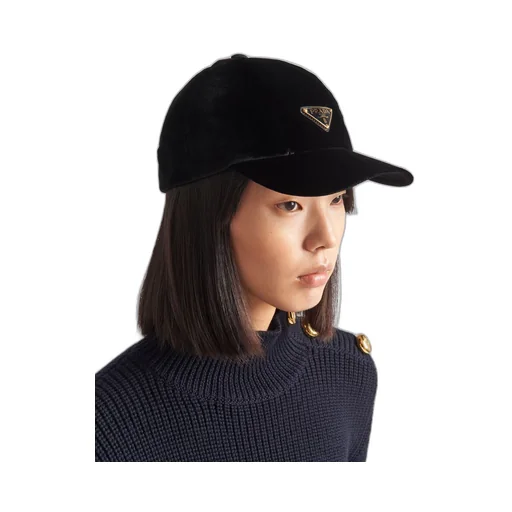 Velvet baseball cap