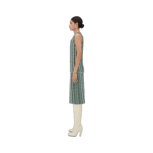 Cotton Viscose Check Top