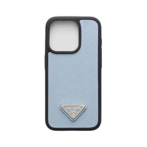 Saffiano leather cover for iPhone 15 Pro