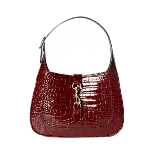 Gucci Jackie crocodile shoulder bag