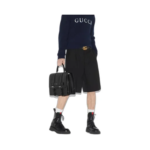 Medium buckle briefcase with Gucci logo