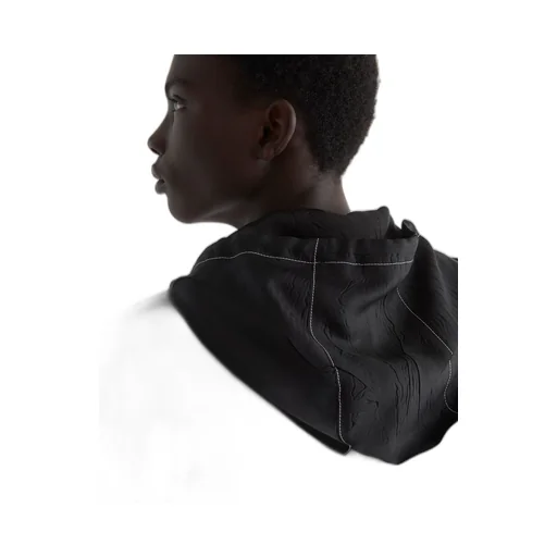 Silk blouson jacket