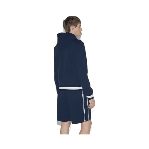 Technical jersey hooded sweatshirt