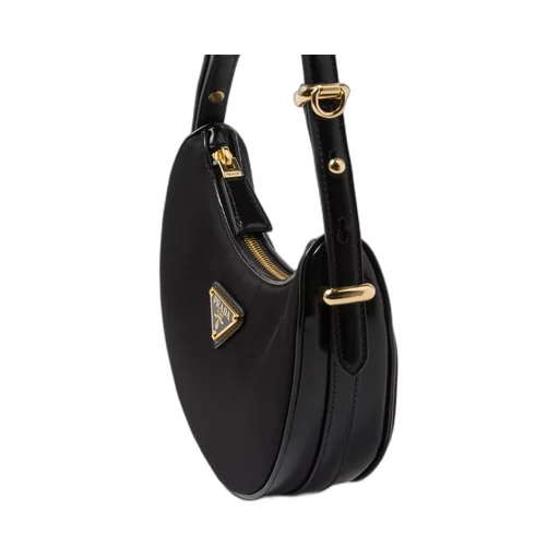 Prada Arqué Re-Nylon and brushed leather mini shoulder bag