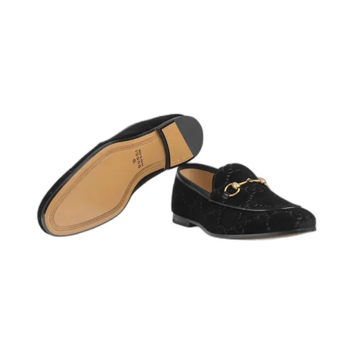 Gucci Jordaan GG velvet loafer