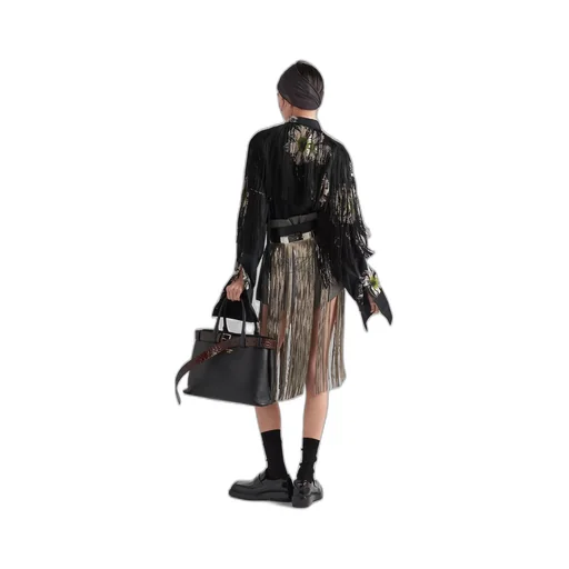 Printed poplin shirt