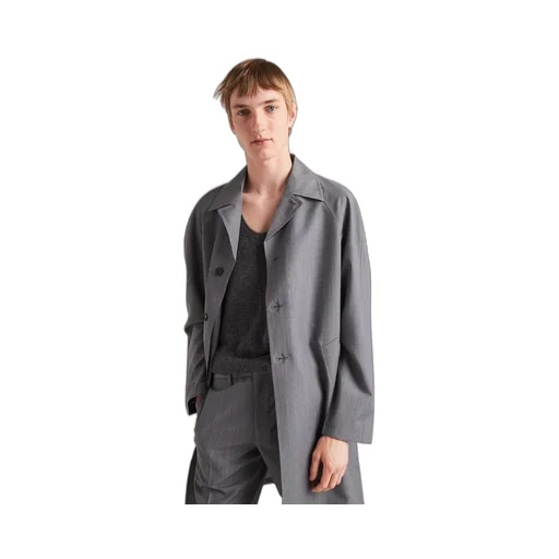Wool and mohair coat
