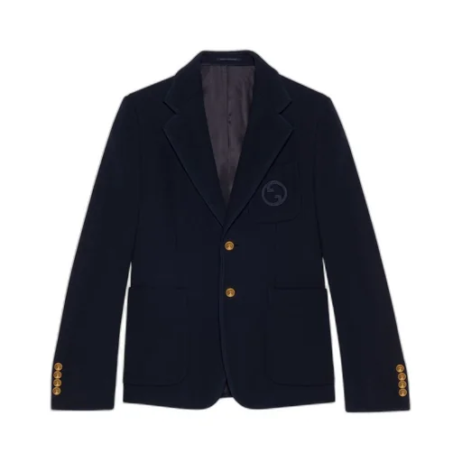 Cotton jersey formal jacket