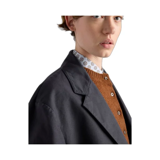 Single-breasted old canvas jacket