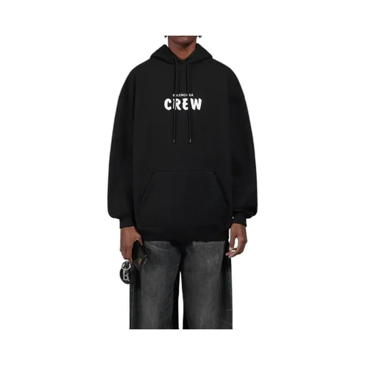 Crew Print Hoodie