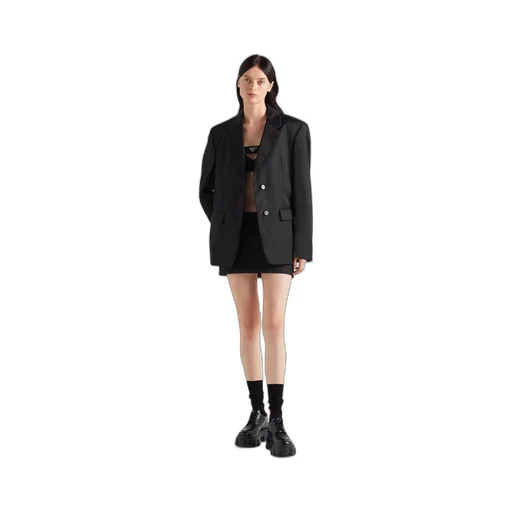 Single-breasted Re-Nylon jacket