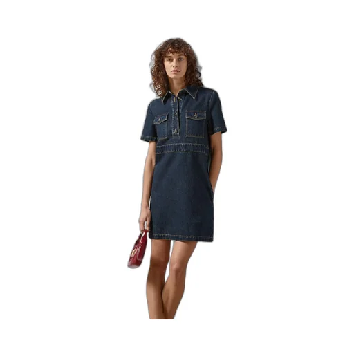 Organic denim dress