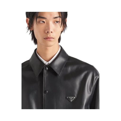 Nappa leather shirt