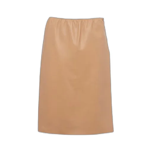 Nappa leather skirt