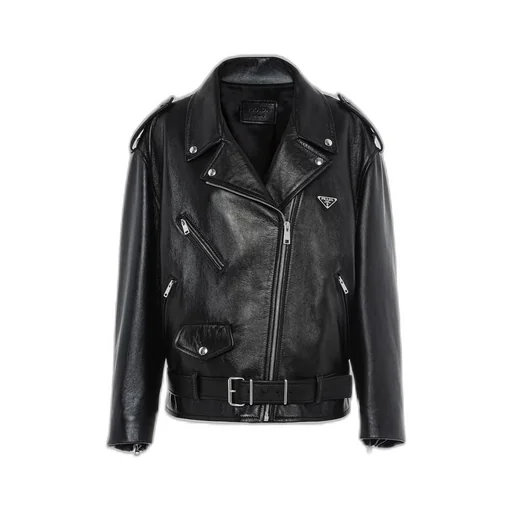 Nappa leather biker jacket