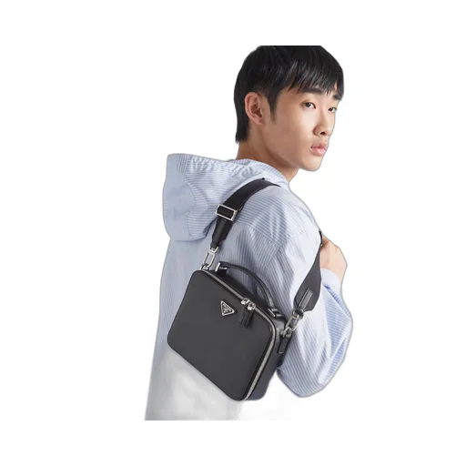 Medium Prada Brique Saffiano leather bag