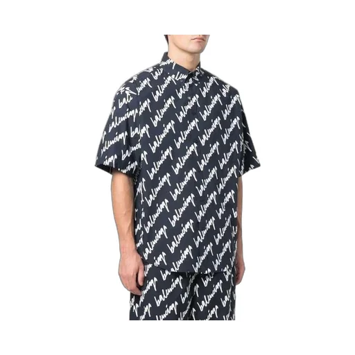 Allover Scribble Short Sleeve Shirt