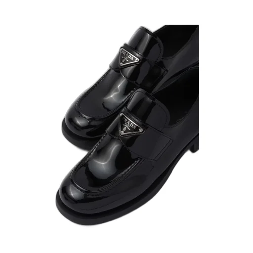 Patent-leather loafers