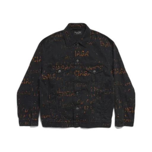 Bleachy Allover Large Fit Jacket
