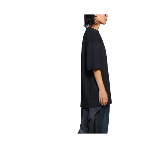 Logo Pattern Round Neck T-Shirt