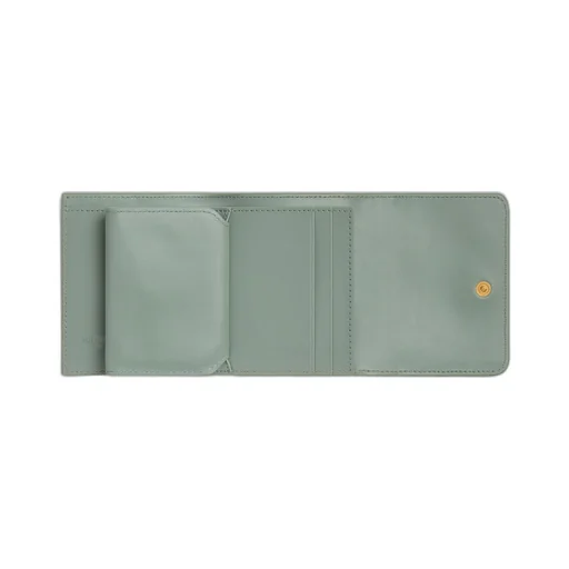 Intrecciato Tri-Fold Wallet With Origami Coin Purse
