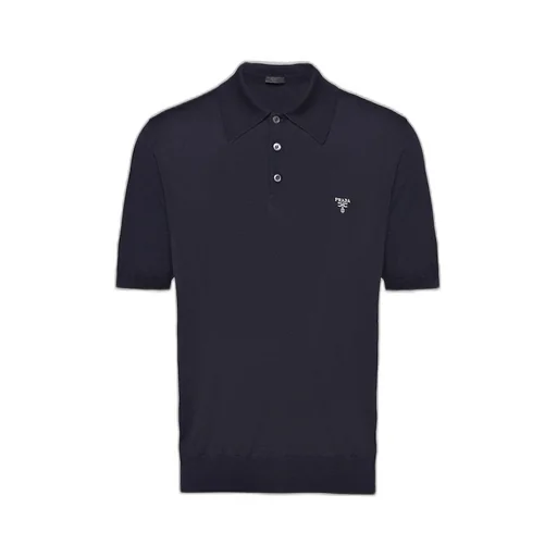 Superfine wool polo shirt