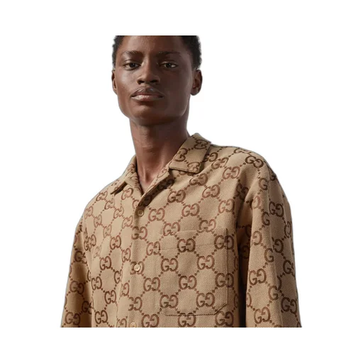 Maxi GG canvas shirt
