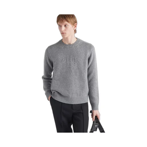 Wool and cashmere crew-neck sweater