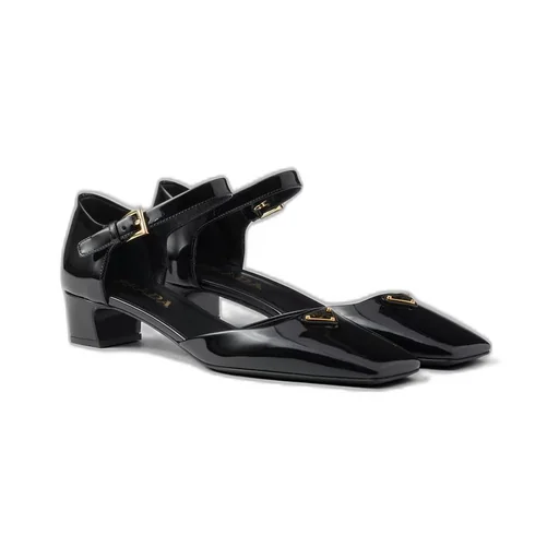 Patent leather pumps