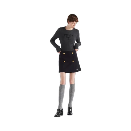 Superfine wool crew-neck sweater