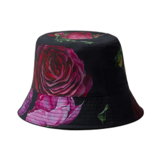 Reversible printed cotton bucket hat