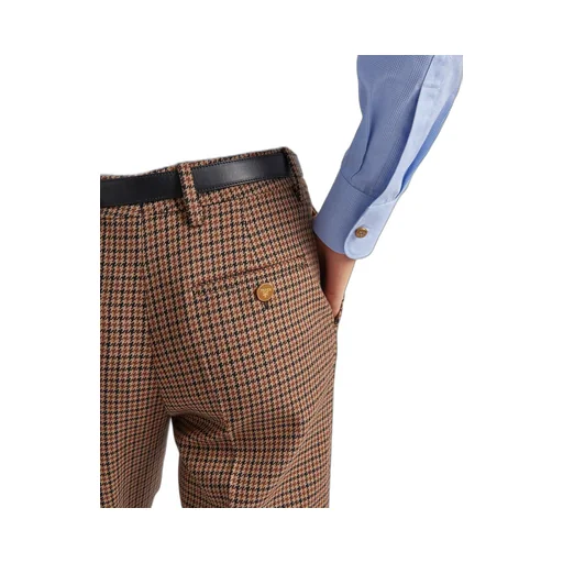 Houndstooth check pants