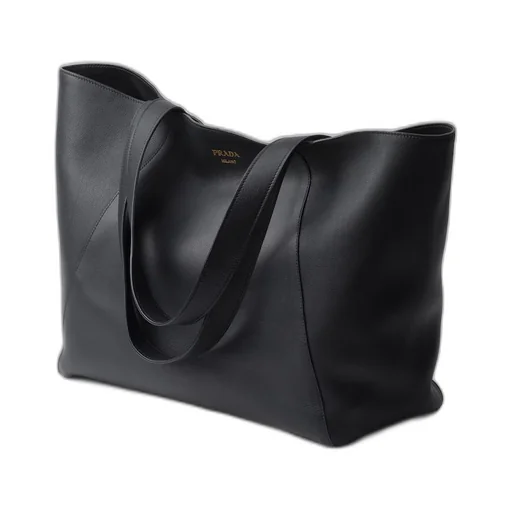 Leather tote bag